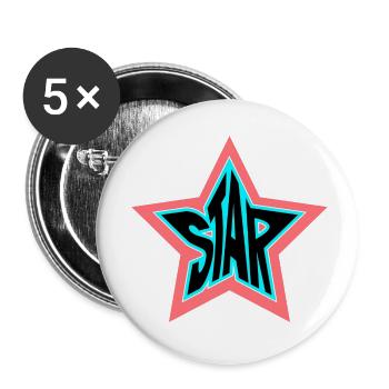 Starling - Buttons small 1''/25 mm (5-pack) - white - Front