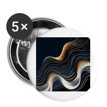 Alles ist aus Wellen 8 - Buttons klein 25 mm (5er Pack) - Weiß - Vorne