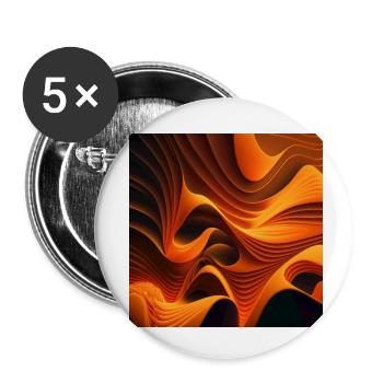 Alles ist aus Wellen 9 - Buttons klein 25 mm (5er Pack) - Weiß - Vorne