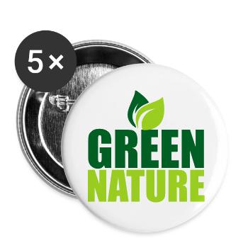 nature - Buttons klein 25 mm (5er Pack) - Weiß - Vorne