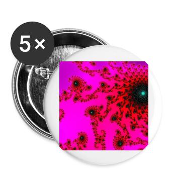 00022 pink - Buttons klein 25 mm (5er Pack) - Weiß - Vorne