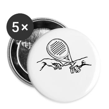 Player Tournament Padel Game Padel Training Racket - Buttons small 1''/25 mm (5-pack) - white - Front