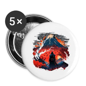 The Black Lands - Buttons small 1''/25 mm (5-pack) - white - Front