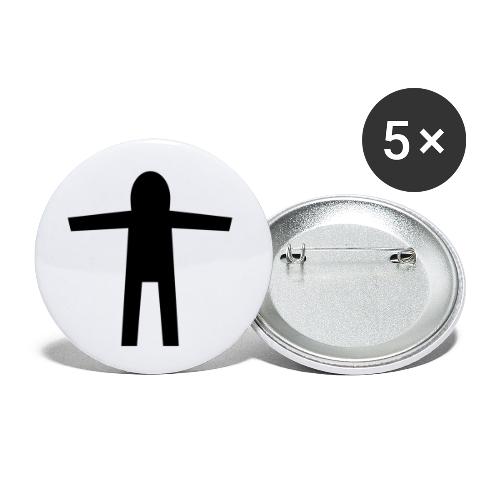 Human | Mensch - Buttons klein 25 mm (5er Pack)