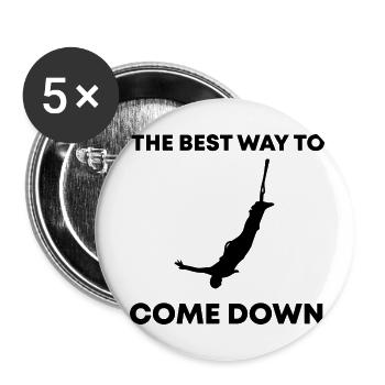 Bungee Jumping Evolution Sport Fun - Buttons small 1''/25 mm (5-pack) - white - Front