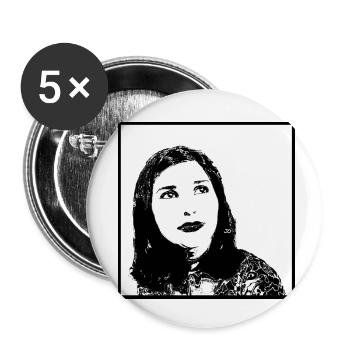 Woman Portrait 52 Emmy Noether math - Buttons small 1''/25 mm (5-pack) - white - Front