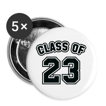 Class Of 23 - Buttons small 1''/25 mm (5-pack) - white - Front