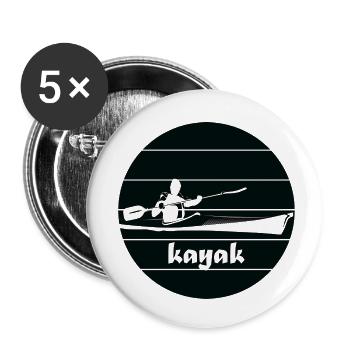 Kayak Water Sports - Buttons small 1''/25 mm (5-pack) - white - Front
