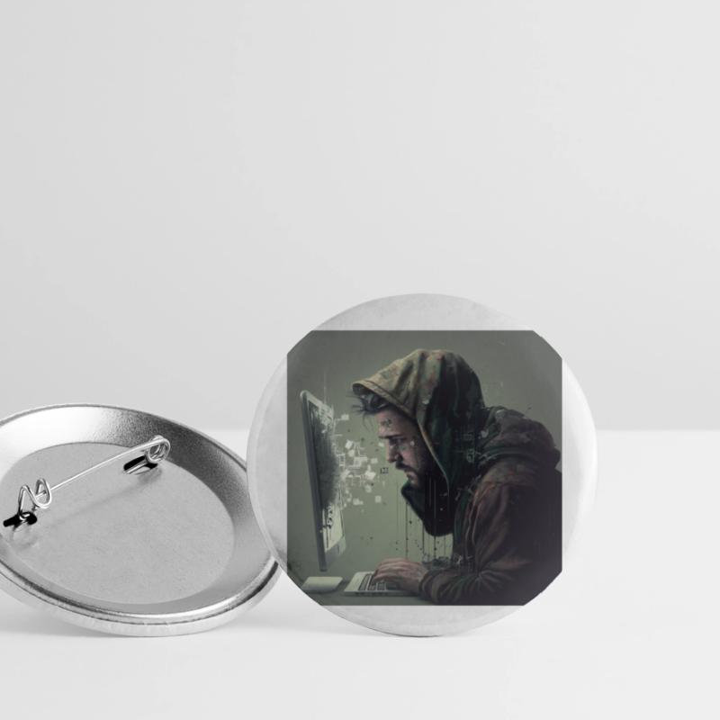 Programmierer Buttons klein 25 mm (5er Pack)