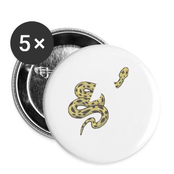 Brief an die Schlange - Buttons klein 25 mm (5er Pack) - Weiß - Vorne