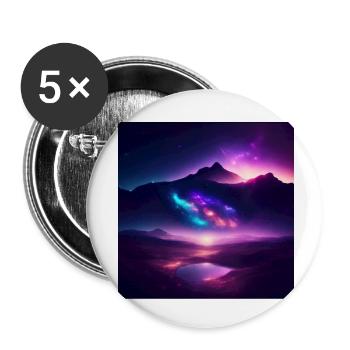 Northern lights - Buttons small 1''/25 mm (5-pack) - white - Front