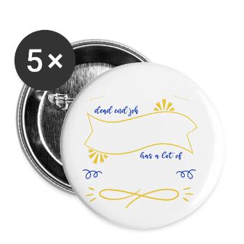 Électricien Apprenti Ingénieur Informatique - Lot de 5 petits badges (25 mm) - blanc - Devant