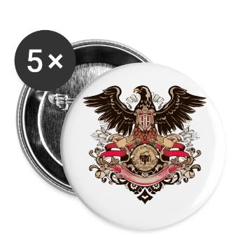 German Eagle - Buttons small 1''/25 mm (5-pack) - white - Front