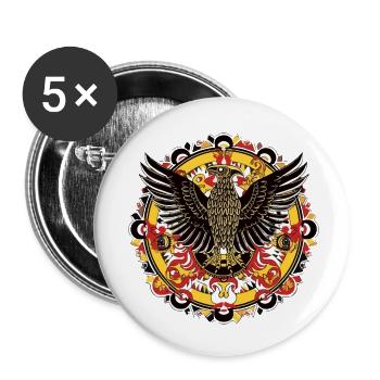 German Eagle - Buttons small 1''/25 mm (5-pack) - white - Front