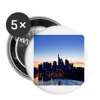 Horizon de Francfort - Lot de 5 petits badges (25 mm) - blanc - Devant