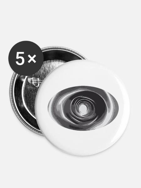 ungültig 3 - Buttons klein 25 mm (5er Pack) - Weiß