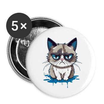 Cuddly - Buttons small 1''/25 mm (5-pack) - white - Front