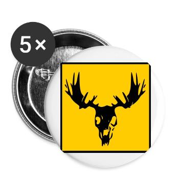 Moose sake - Buttons small 1''/25 mm (5-pack) - white - Front