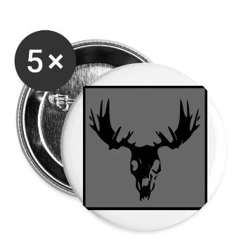Moose sake - Buttons small 1''/25 mm (5-pack) - white - Front