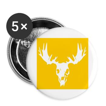 Moose sake - Buttons small 1''/25 mm (5-pack) - white - Front