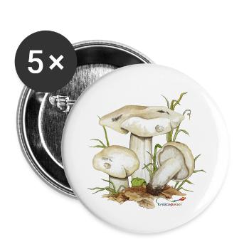 Mai-Ritterling oder Maipilz (Calocybe gambosa) - Buttons klein 25 mm (5er Pack) - Weiß - Vorne