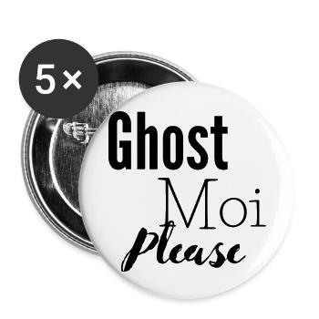 Ghost - Buttons small 1''/25 mm (5-pack) - white - Front