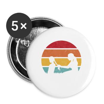 mutter und tochter - Muttertagsgeschenke - Buttons klein 25 mm (5er Pack) - Weiß - Vorne