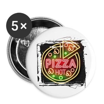 sommer strand strand retro meer neon licht eng - Buttons klein 25 mm (5er Pack) - Weiß - Vorne