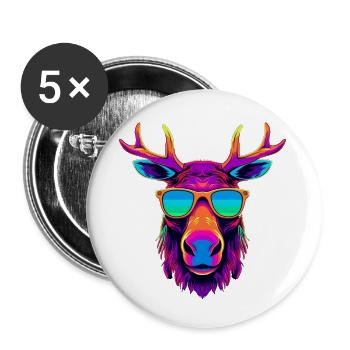 Drôles de dictons Badge bébé Droits des animaux - Lot de 5 petits badges (25 mm) - blanc - Devant