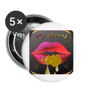 My Honey - Buttons klein 25 mm (5er Pack) - Weiß - Vorne