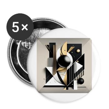 The Bauhaus Legacy - Buttons small 1''/25 mm (5-pack) - white - Front