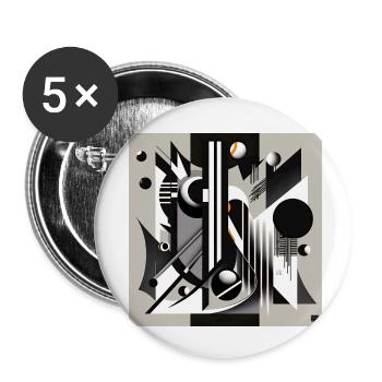 The Bauhaus Legacy - Buttons small 1''/25 mm (5-pack) - white - Front