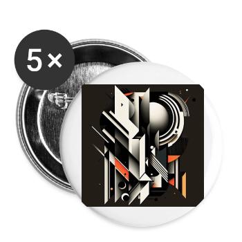 The Bauhaus Legacy - Buttons small 1''/25 mm (5-pack) - white - Front