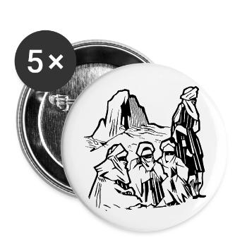 hoggar! - Lot de 5 petits badges (25 mm) - blanc - Devant