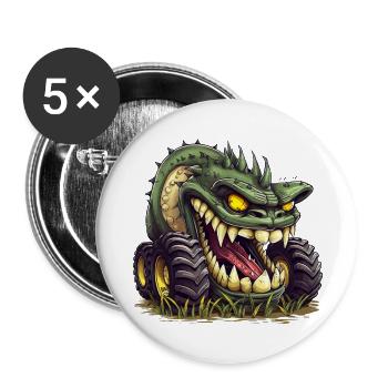 When it comes to harvesting, this machine knows no mercy - Buttons small 1''/25 mm (5-pack) - white - Front