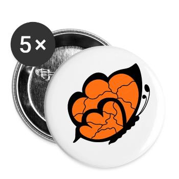 Pattern - Buttons small 1''/25 mm (5-pack) - white - Front