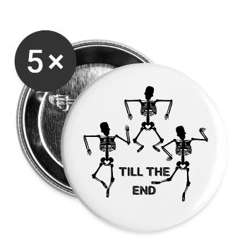 Dancing Dance Music - Buttons small 1''/25 mm (5-pack) - white - Front