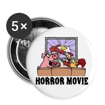 Movies, Movies, Theater, Streaming, Statement, Cinema - Buttons small 1''/25 mm (5-pack) - white - Front