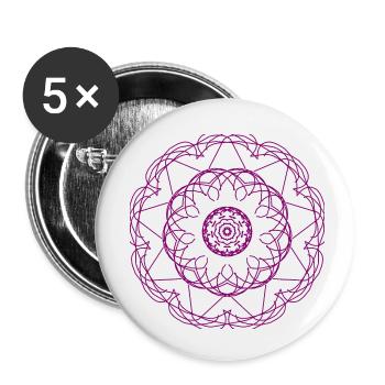 Pattern - Buttons small 1''/25 mm (5-pack) - white - Front