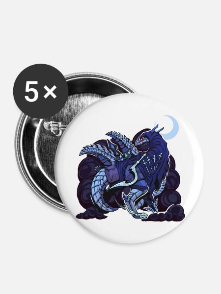 [STRANGER] Assassin w/o text - Buttons klein 25 mm (5er Pack) - Weiß