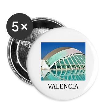 Valence - Buttons small 1''/25 mm (5-pack) - white - Front