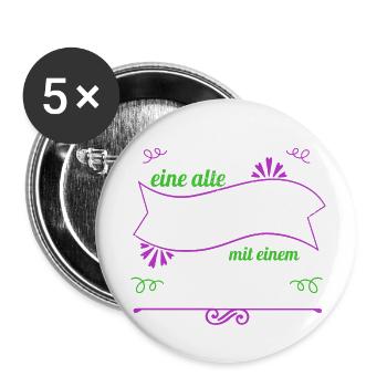 funny carpenter present idea carpentry statement - Buttons klein 25 mm (5er Pack) - Weiß - Vorne