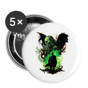Cultist - Buttons small 1''/25 mm (5-pack) - white - Front