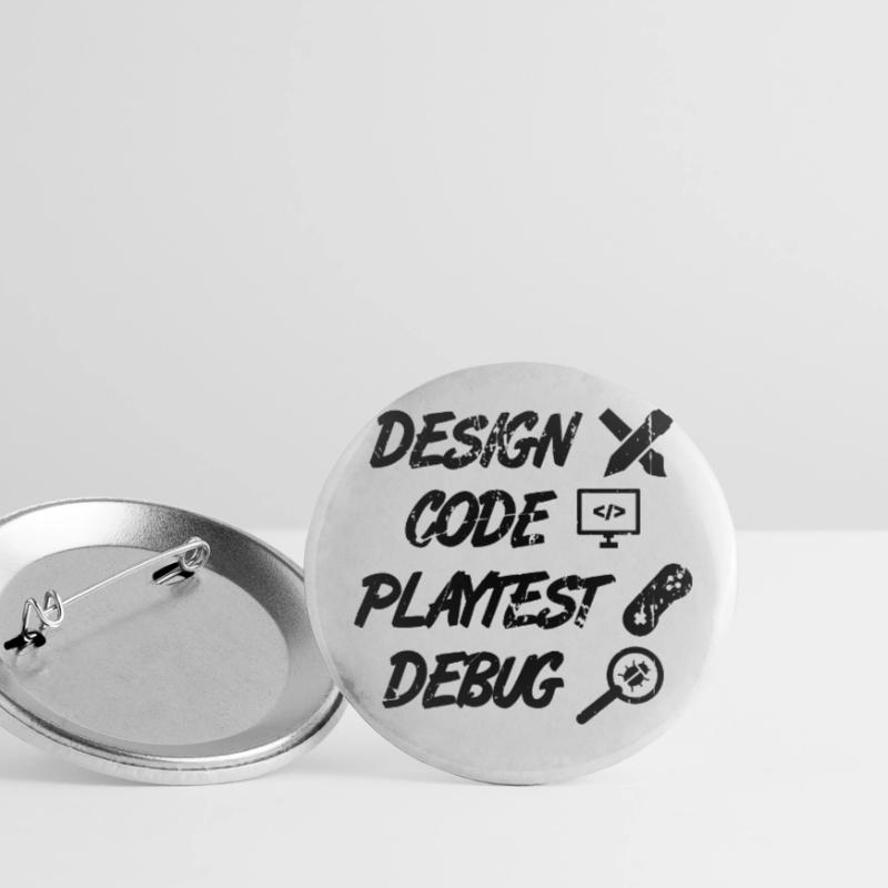 Design Code Playtest Debug Buttons small 1''/25 mm (5-pack)