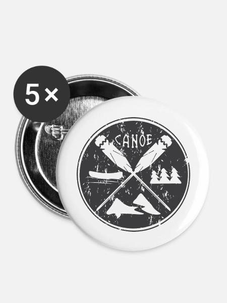 Wassersport - Buttons klein 25 mm (5er Pack) - Weiß