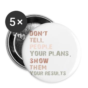 Lustige Lehrergeschenke für Lehrer - Buttons klein 25 mm (5er Pack) - Weiß - Vorne