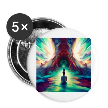 Colorful Inspiration - Buttons klein 25 mm (5er Pack) - Weiß - Vorne