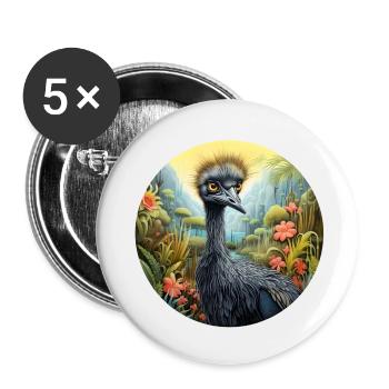 Emu - Buttons klein 25 mm (5er Pack) - Weiß - Vorne