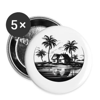 Dream trip - Buttons small 1''/25 mm (5-pack) - white - Front
