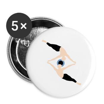 Eye - Buttons small 1''/25 mm (5-pack) - white - Front
